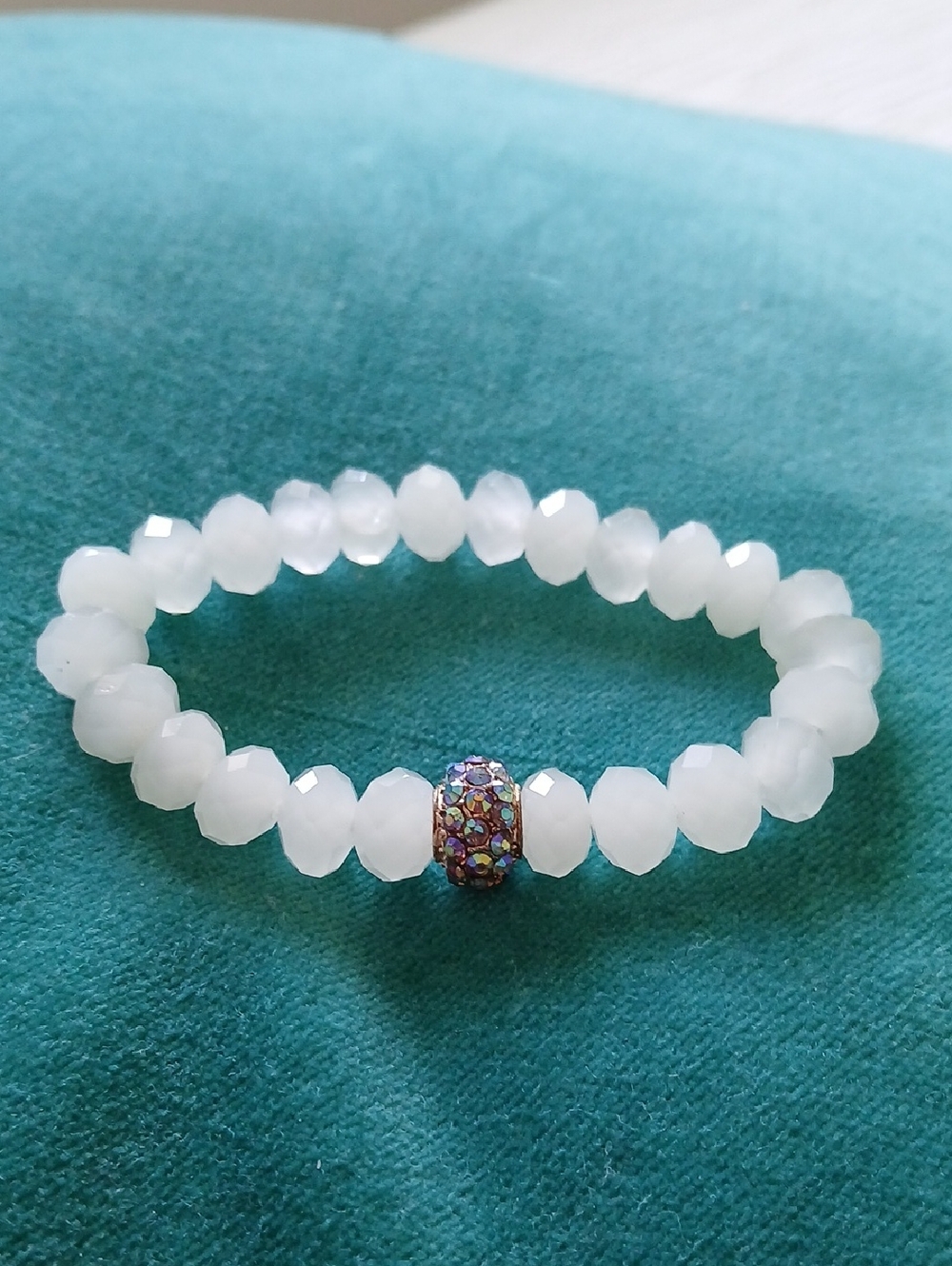 Crystal Gemstone Beaded Bracelet